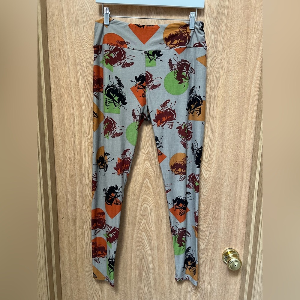 LuLaRoe Western Cowboy Rodeo Leggings Tall & Curvy